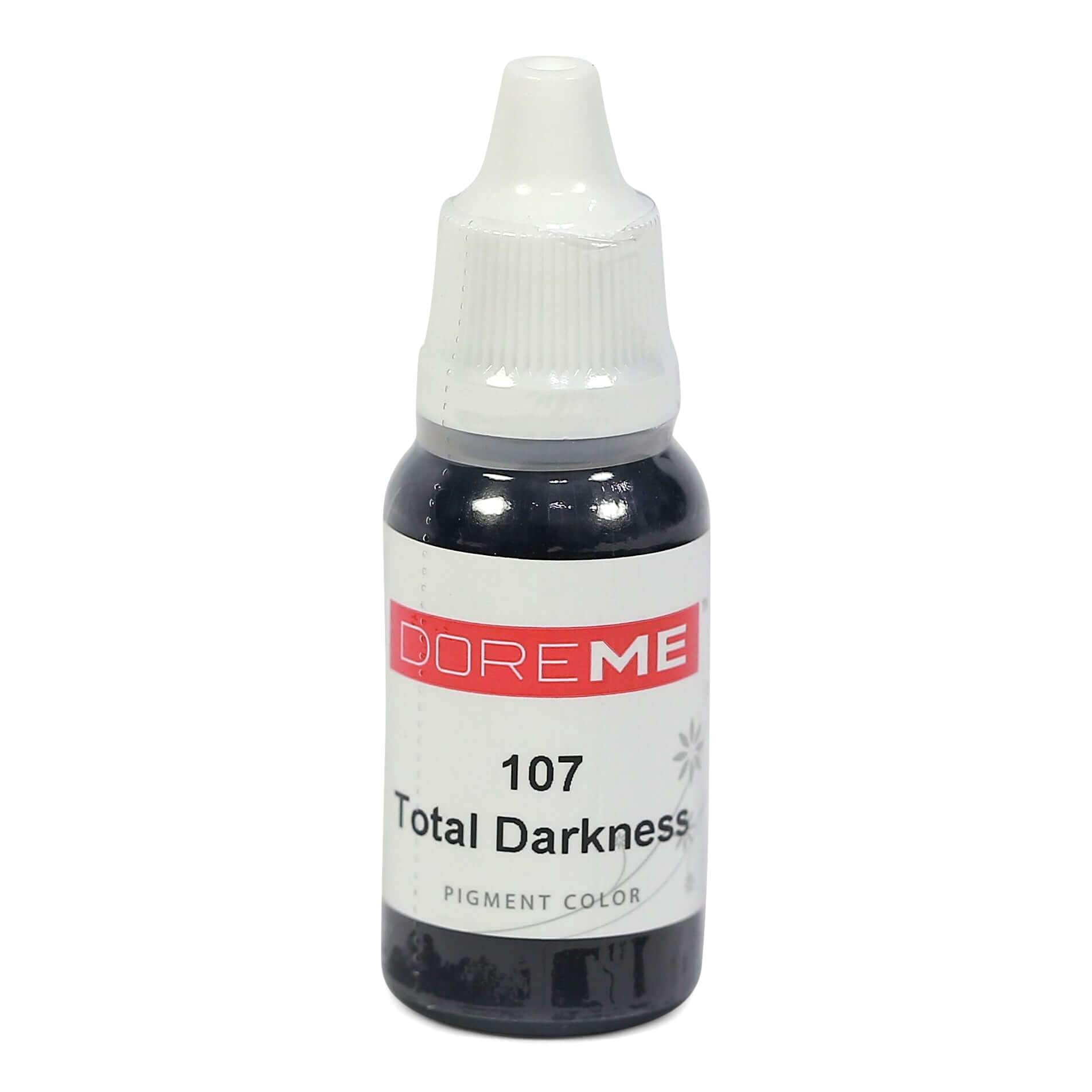 Permanent Makeup pigments Doreme Micropigmentation Eyebrow, Eyeliner, Lip Colours 107 Total Darkness (c) - Beautiful Ink UK trade and wholesale supplier