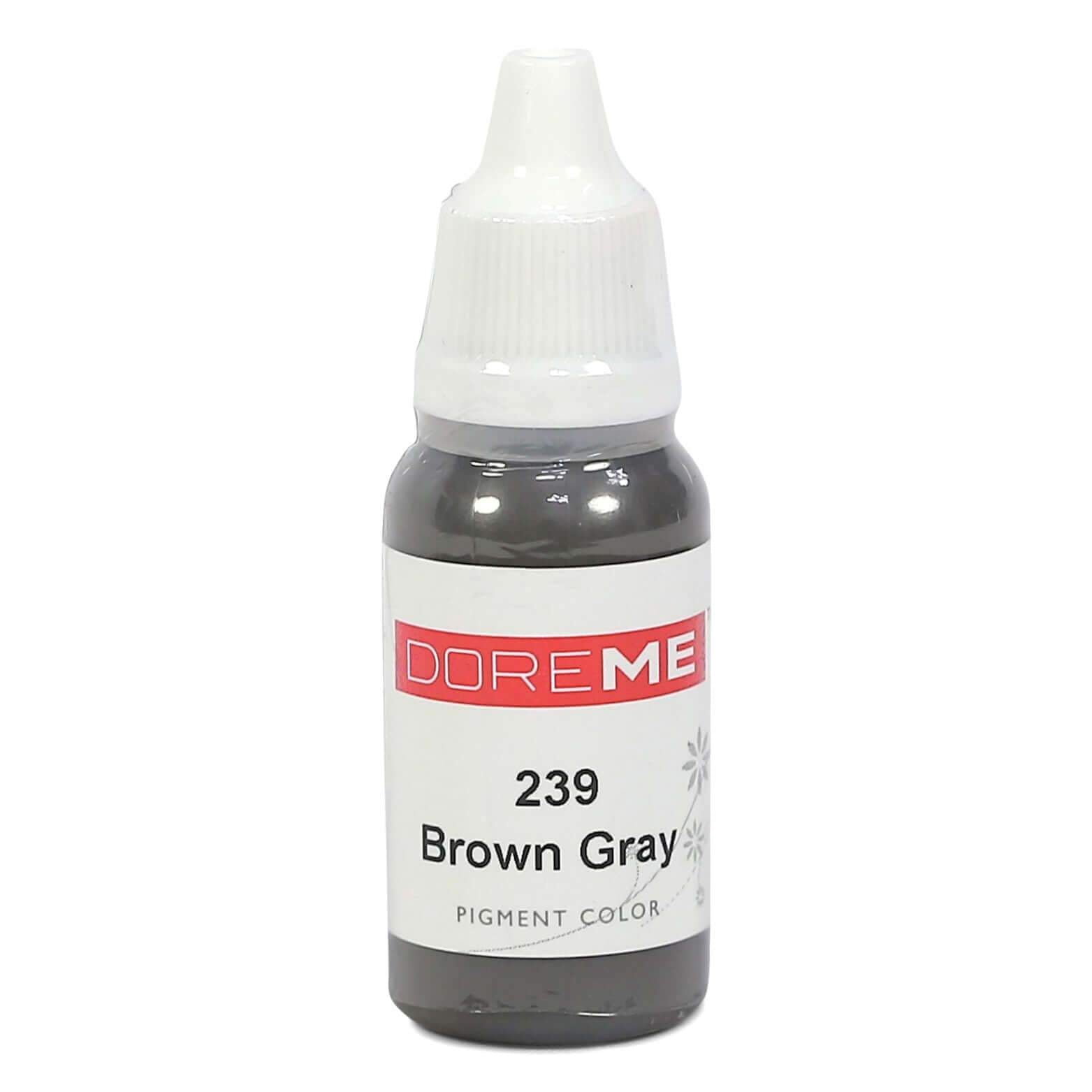 Permanent Makeup pigments Doreme Micropigmentation Eyebrow, Eyeliner, Lip Colours 239 Brown Grey (c) - Beautiful Ink UK trade and wholesale supplier